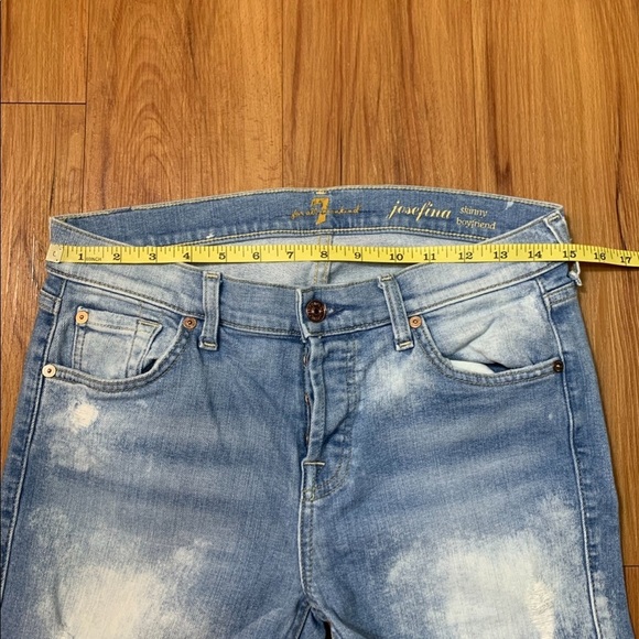7 For All Mankind Josefina Skinny Boyfriend Jeans - Picture 14 of 14